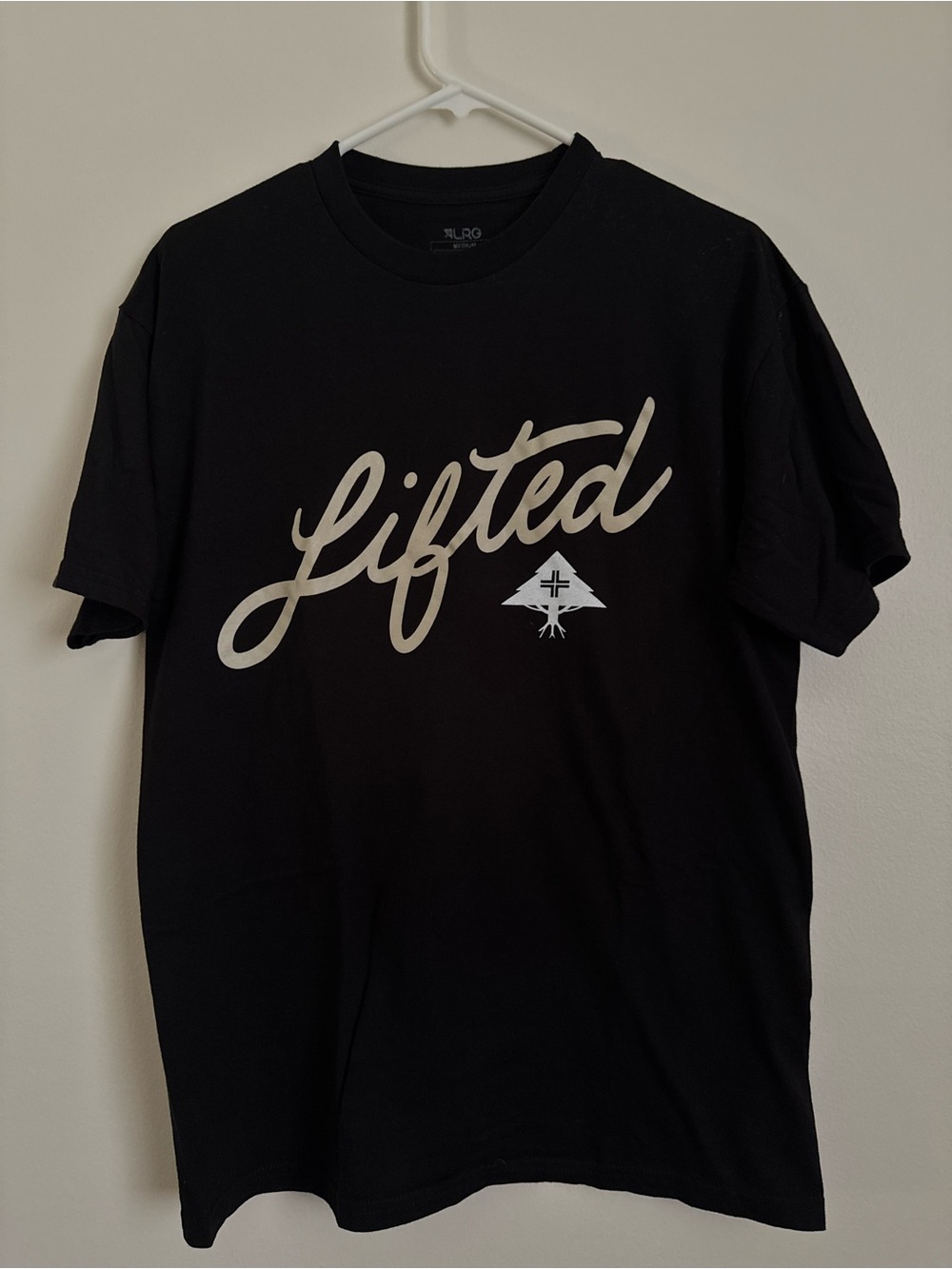 Lrg Lifted Script Logo T-Shirt - Black & White